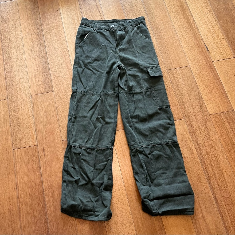 Dark Green Cargo Pants